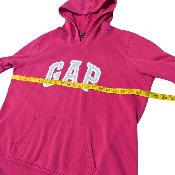 GAP Vintage Logo Pink Hoodie size Large Fits Small Y2K 90s - Picture 4 of 5